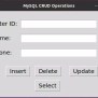 MySQL CRUD Operations In Python Using GUI Tkinter