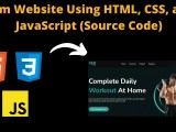 Gym Website Using Html Css And Javascript Codewithcurious