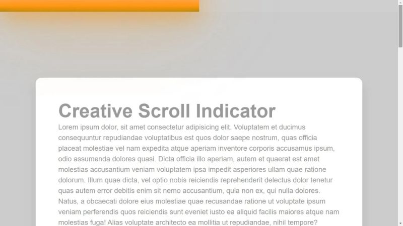 Css Scroll Indicator Animation Effect Using Pure Css Code4education - Space Art Collection - Retina Quality