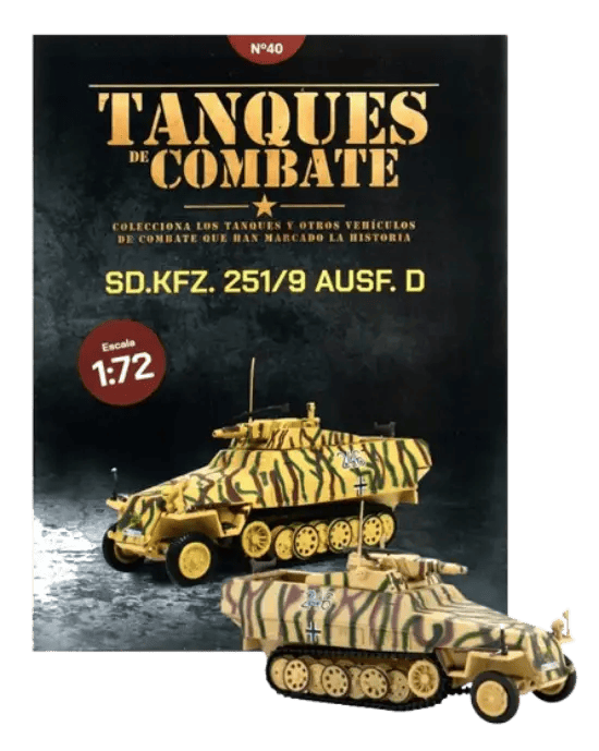 Modelo SD.Kfz. 251/9 Ausf. D número 40, vehículo blindado histórico