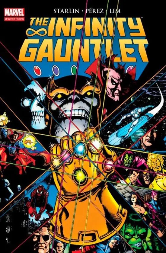 Marvel Monster Edition The Infinity Gauntlet, cómic de Thanos en español
