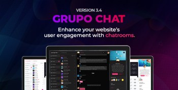 Grupo Chat - Chat Room & Private Chat - Video Chat & Audio Chat - Group Video Chat - PHP Chat Code 3.13