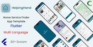 Home Service Finder App Template in Flutter | HelpingHand | Multi Language