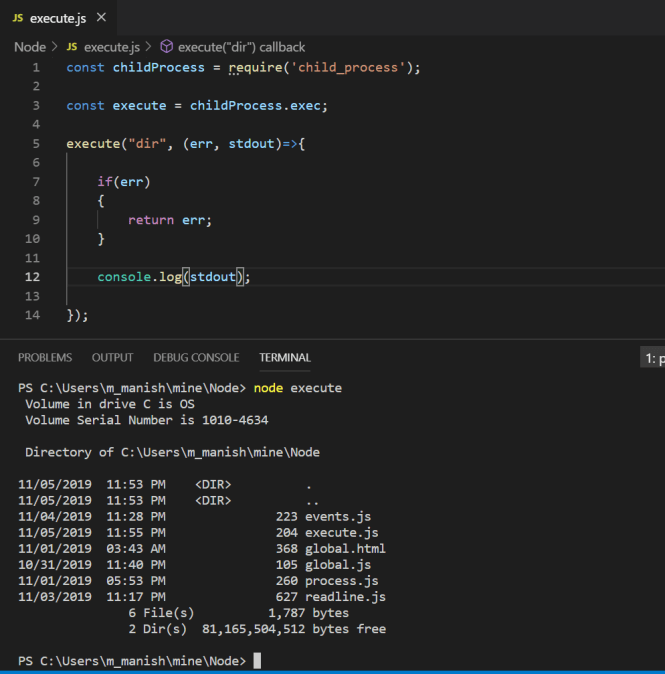 Child Process in Node.js Example Tutorial