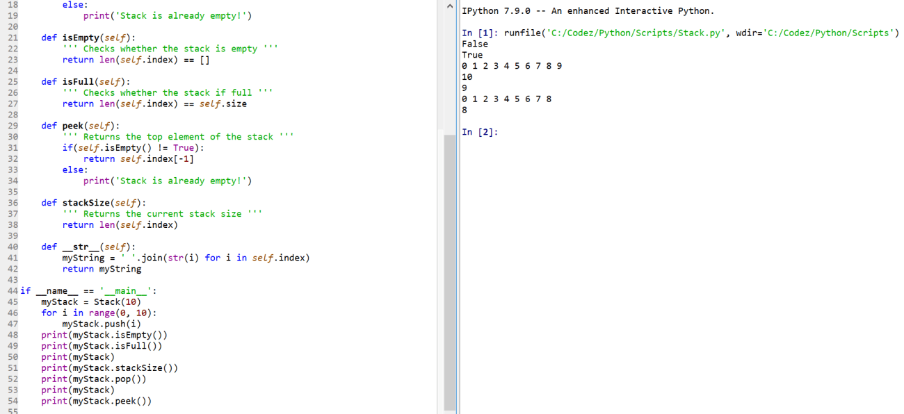 Write a Program to implement Python Stack | Codez Up