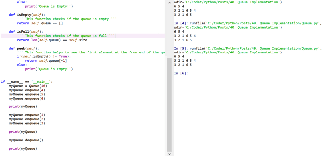Write a Program to implement Queue Class - Python | Codez Up