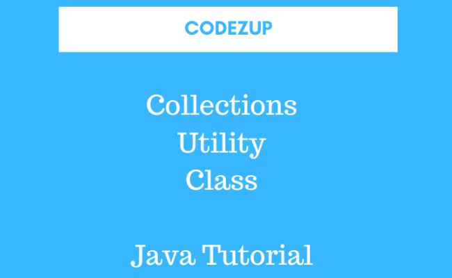 Collections Utility Class Methods With Examples | Java