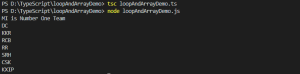 Loop and Array in Typescript with Examples | Codez Up