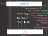Differences Between Two Lists In Java Example Codez Up