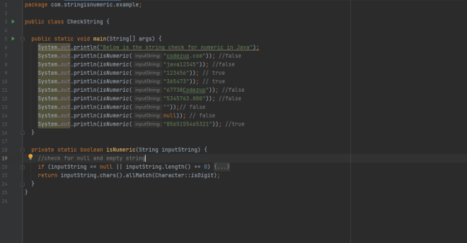 4 Ways to Check If String is Numeric or Not in Java | Codez Up