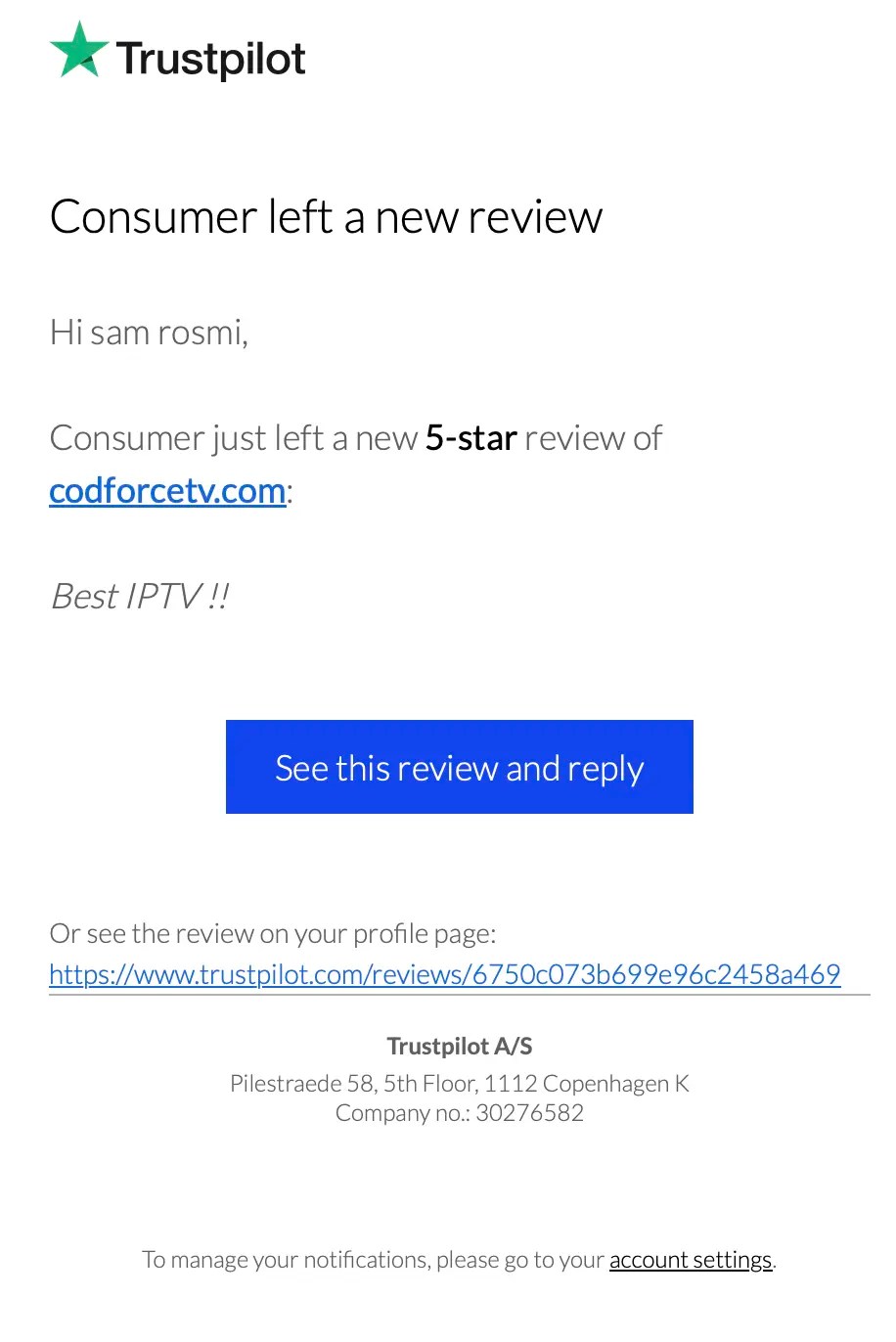 Codforcetv-Kundenbewertungen