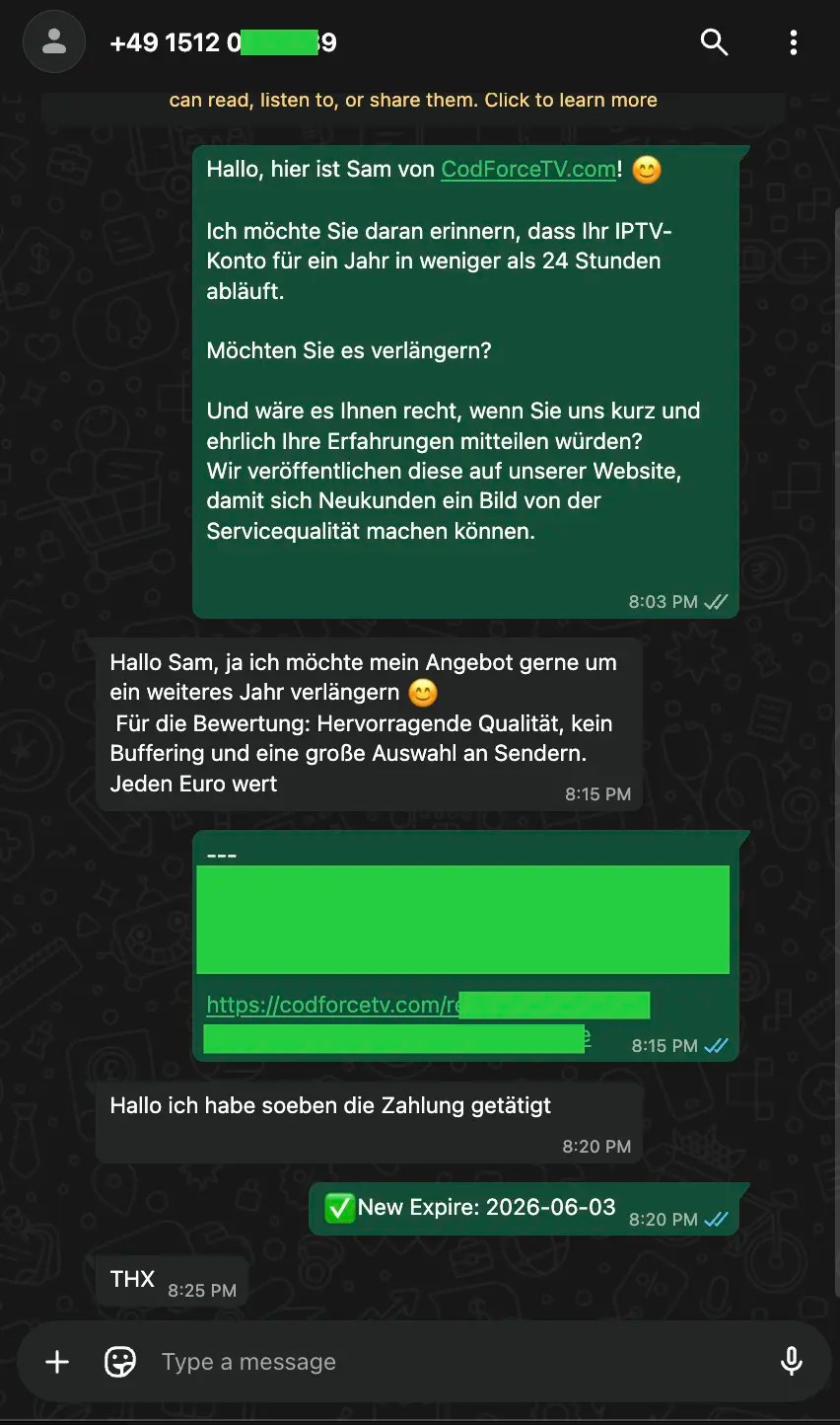 Codforcetv-Kundenbewertungen