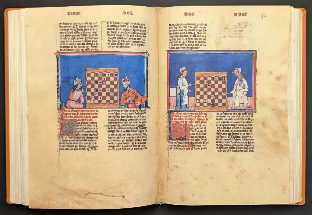 Folios 55v y 56r, Juegos de Ajedrez