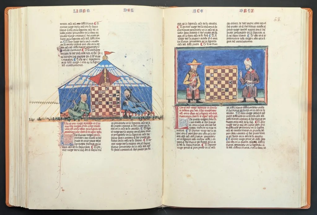 Folios 62v y 63r, Juegos de Ajedrez