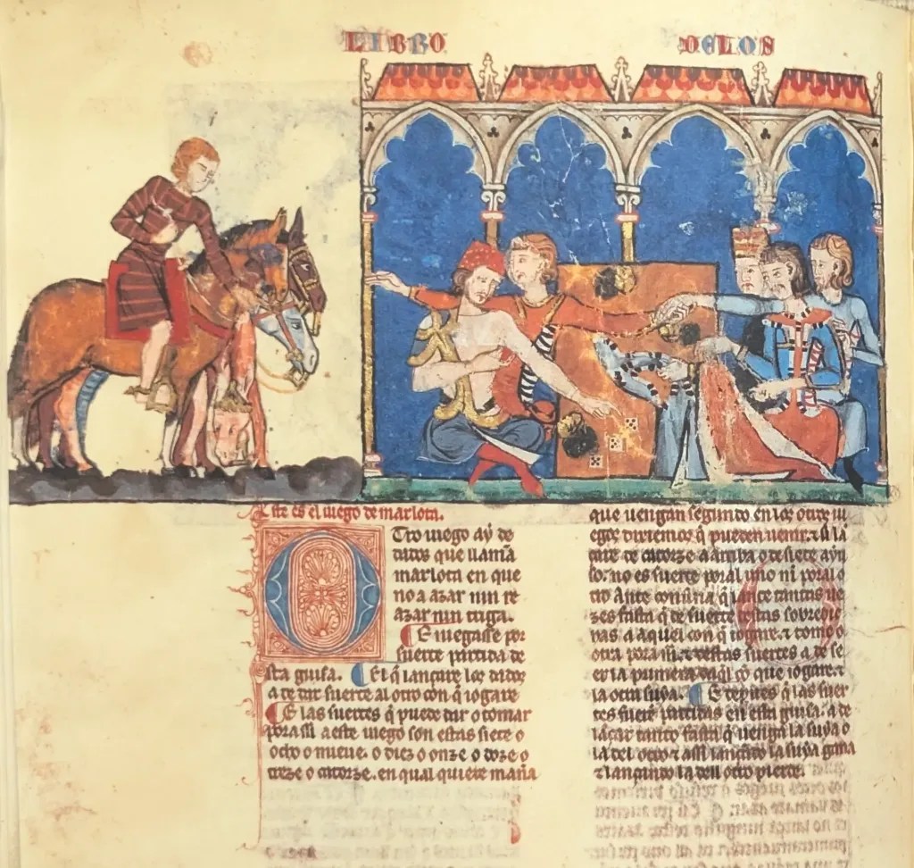 Folio 67v, Juego de Dados