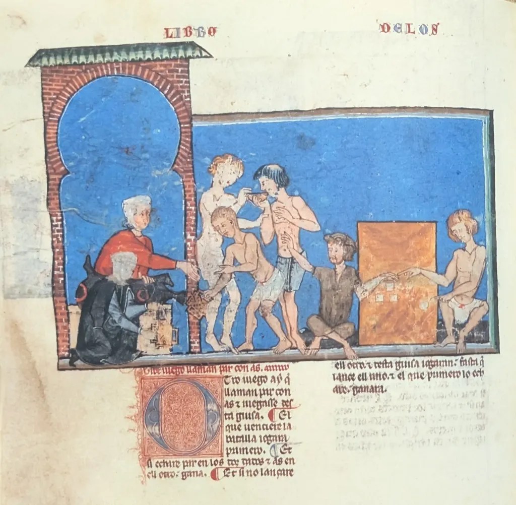 Folio 68v, Juego de Dados
