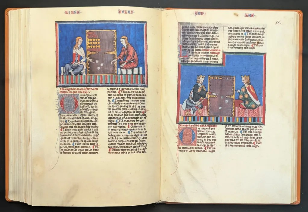 Folios 75v y 76r, Juegos de Tablas
