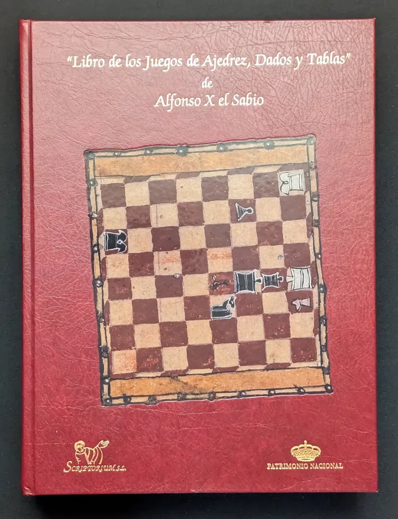 Portada del libro de estudios del Libro de los Juegos de Alfonso X