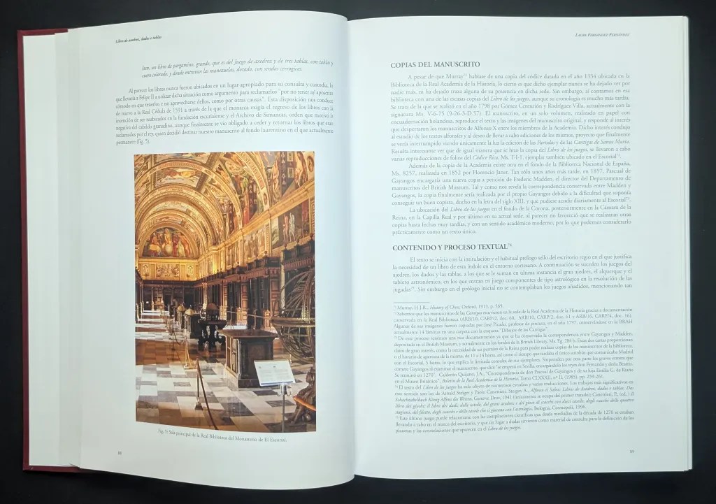 Página del libro de estudios del Libro de los Juegos de Alfonso X