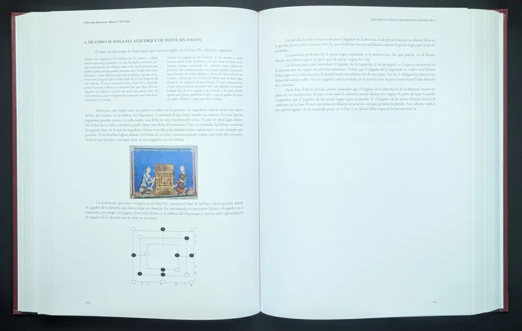 Página del libro de estudios del Libro de los Juegos de Alfonso X