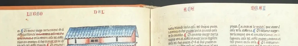 Vista del título del Libro del Ajedrez