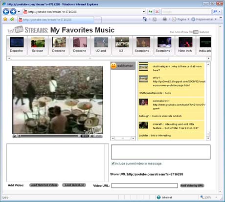 YouTube permite seleccionar os nosos vídeos favoritos para que os comenten outros usuarios