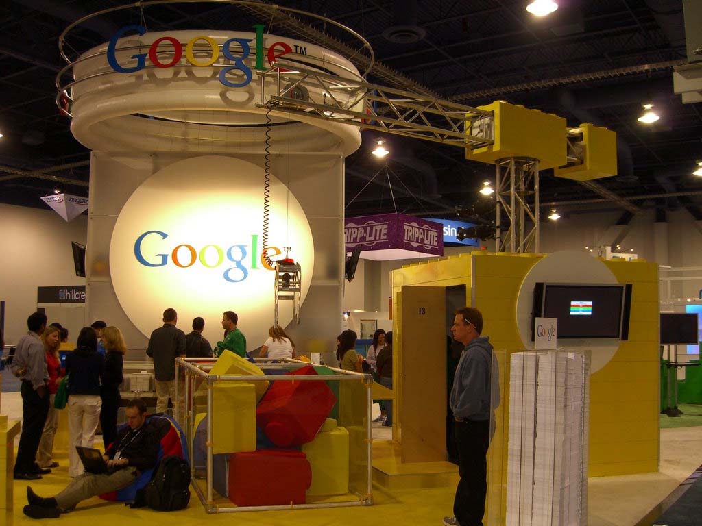 Expositor de Google durante a pasada edición do CES