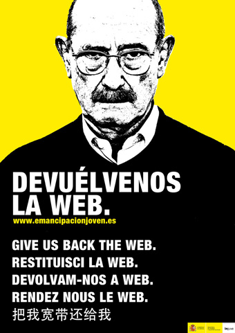 Dende o INJUVE instan ós mozos a protestar polo secuestro da web