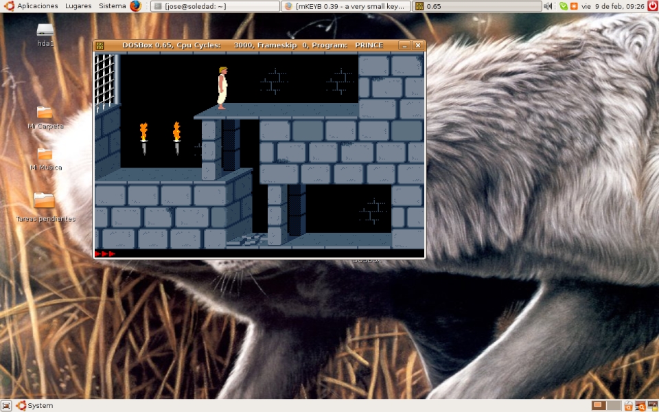 DOSBox achegando a primeira entrega para PC de Prince of Persia