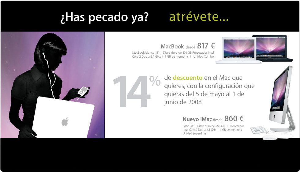O desconto para universitarios fai moi atractiva a compra dun Mac
