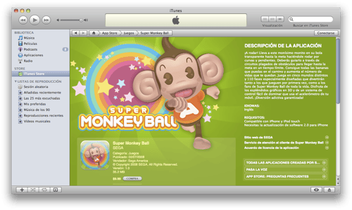Super Monkey Ball é o xogo estrela do novo iPhone