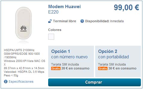 A popular xabroneira se pode mercar libre con Simyo