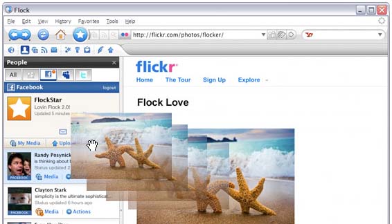 Compartir fotografías en redes sociais é máis doado grazas a Flock