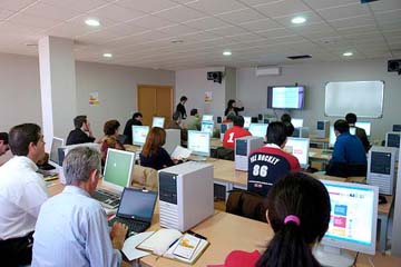 Imaxe de arquivo dun obradoiro dixital previo de Red.es