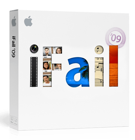 Representación paródica da decepción que supuxeron as novidades presentadas por Apple
