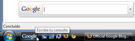 A barra de Google en Vista