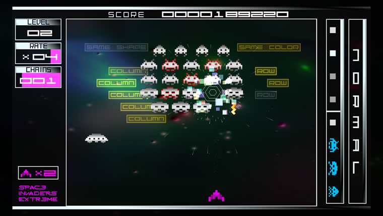 O Space Invaders Extreme permite lembrar a experiencia de xogo do mata-marcianos orixinal
