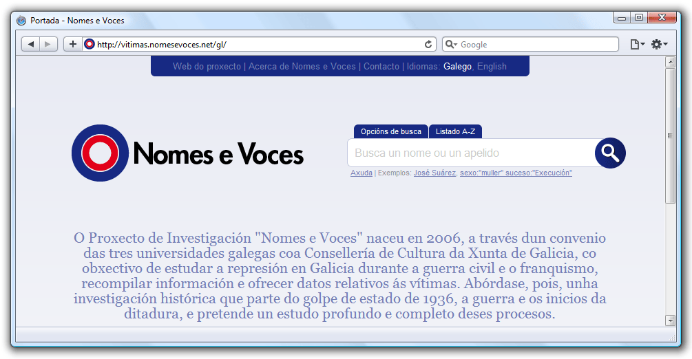 A nova web do proxecto foi desenvolvida por A Navalla Suíza