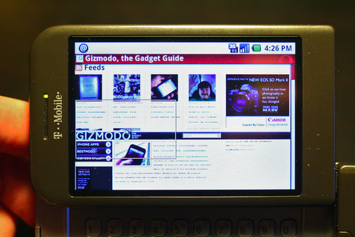 Opera Mini correndo nun terminal con Android