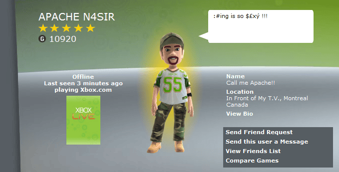 Apache N4SIR foi o derradeiro xogador de Halo 2 a través de Xbox LIVE