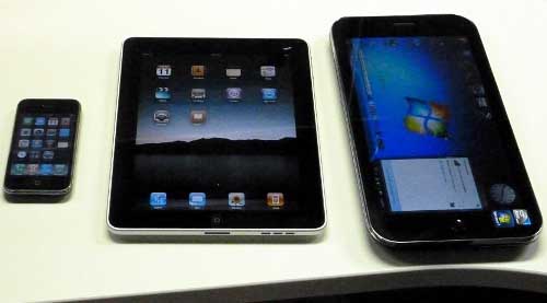 O M1Touch xunto a un iPhone e un iPad