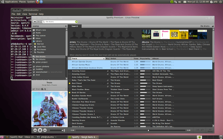 Os usuarios de pagamento de Spotify xa poden probar a aplicación para Linux desta aplicación para escoitar música a través de streaming
