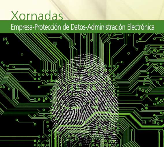 Cartel das xornadas sobre salvargada da información persoal celebradas polo Colexio en novembro