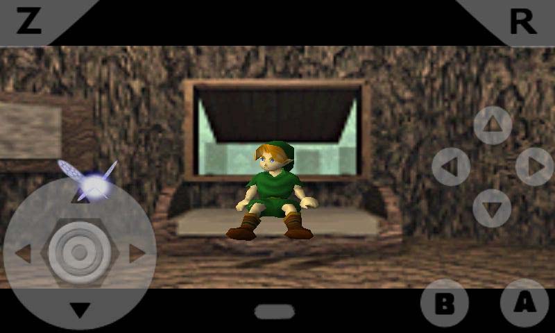 O N64oid pode controlarse mediante mandos virtuais en pantalla