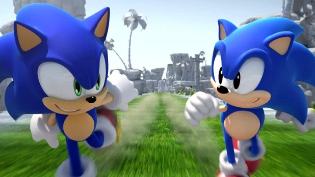En Sonic Generations o ourizo azul cruzarase cunha versión máis nova de si mesmo
