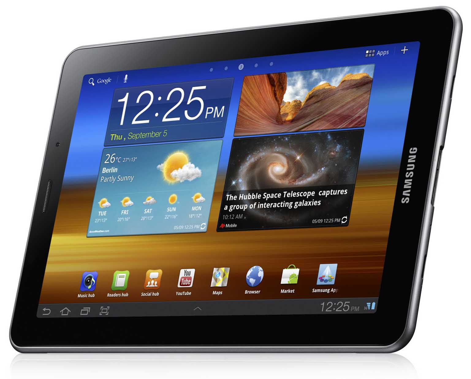 O Samsung Galaxy Tab 7.7 é o primeiro dispositivo da súa categoría en incorporar unha pantalla Super AMOLED Plus