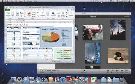 Con Parallels Desktop pódese empregar unha aplicación de Windows baixo Mac OS X dando a impresión de estarmos ante unha aplicación nativa