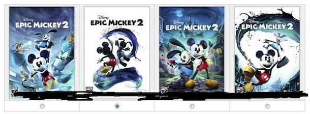 Unha enquisa publicada accidentalmente ínstanos a elixir a portada de Epic Mickey 2