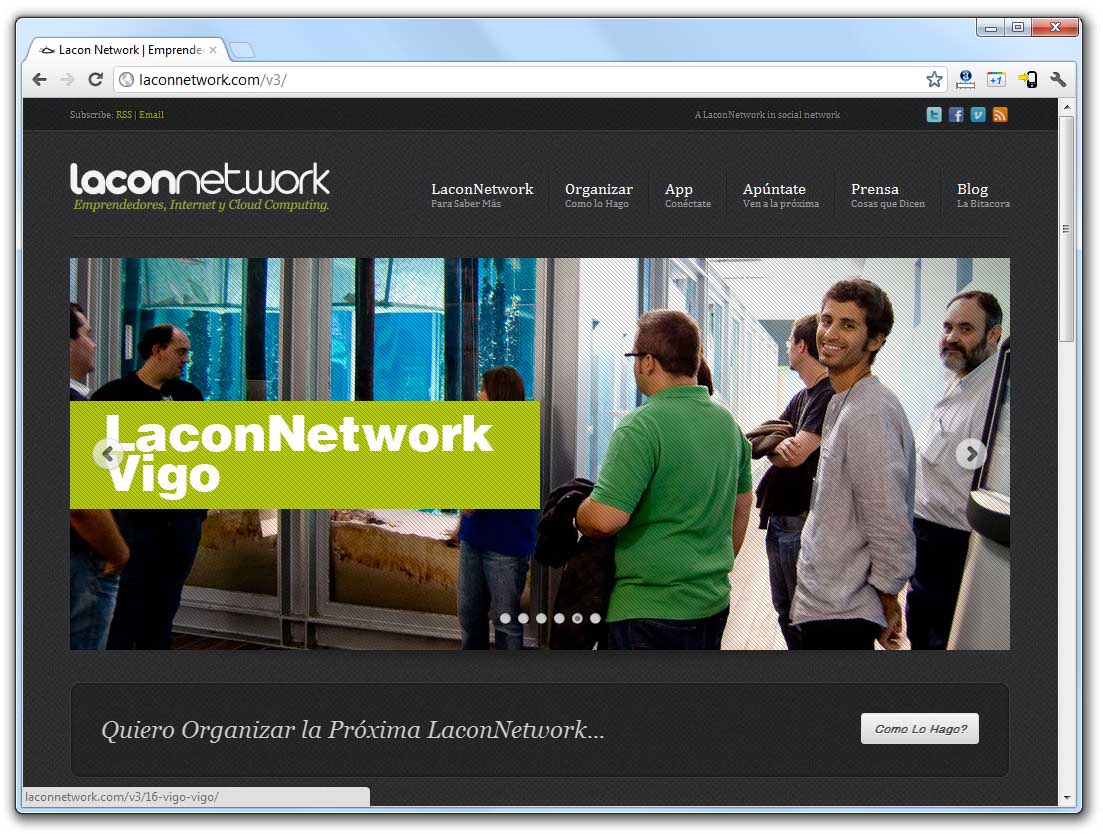 A LaconNetwork renovou a súa páxina web de cara á súa edición viguesa