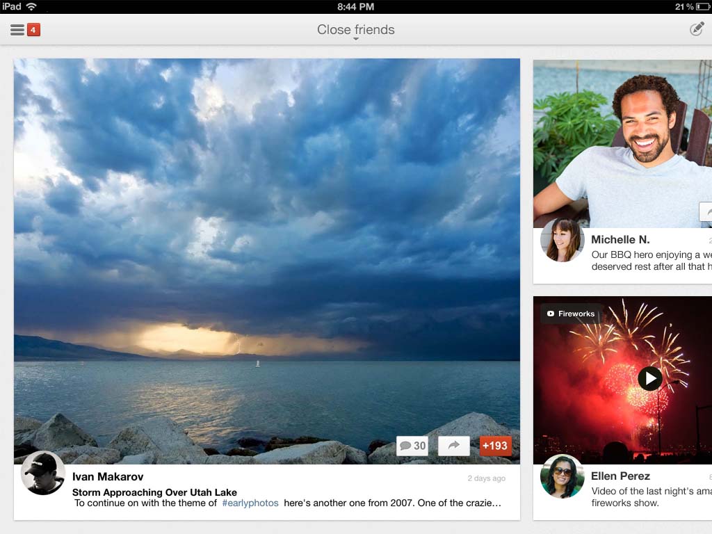 A aplicación de Google+ chega finalmente ao iPad
